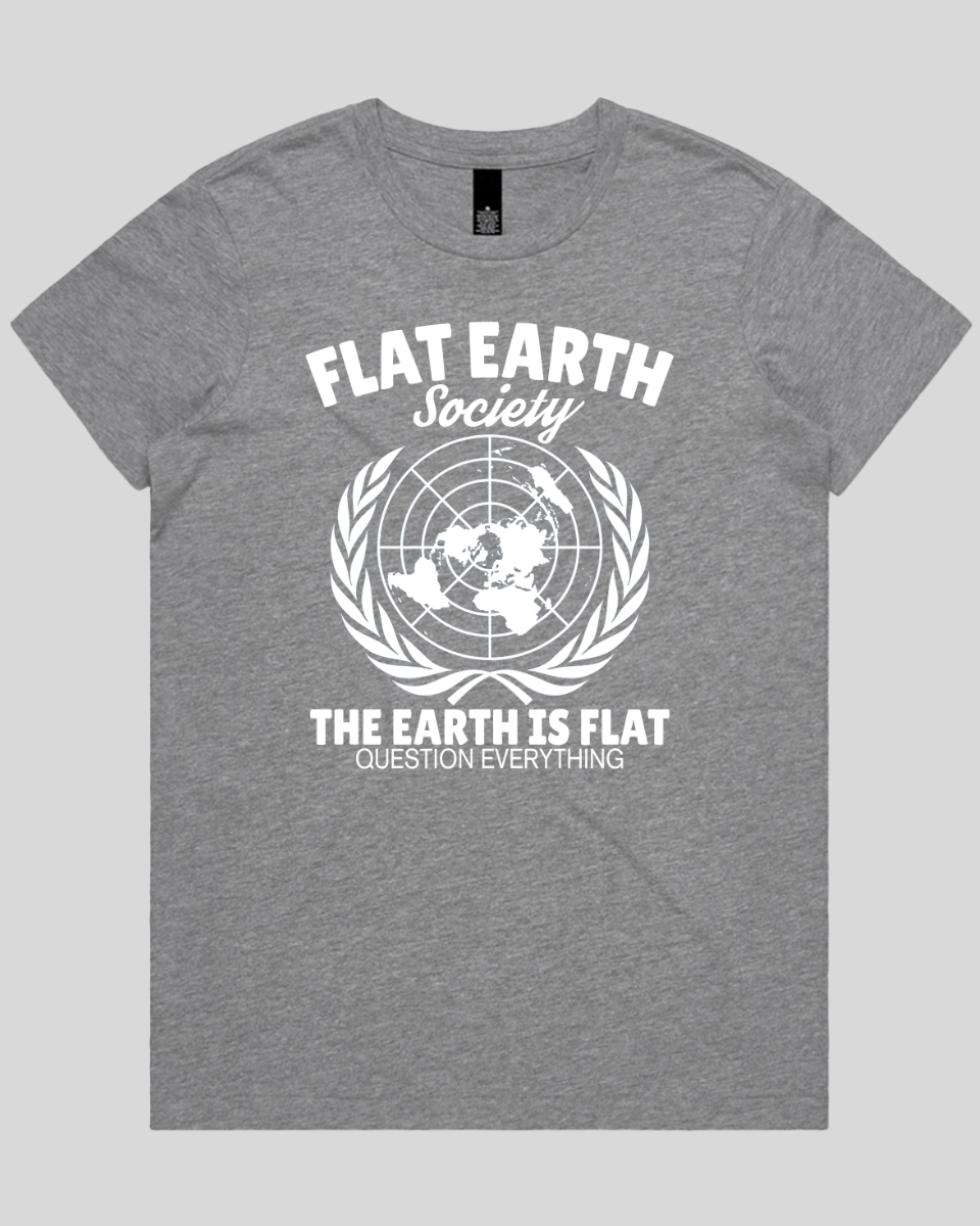 Flat Earth Society Women's Tee