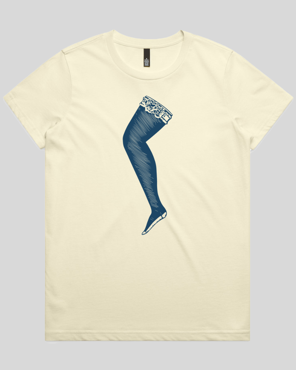Lace Top Stocking Women's Tee