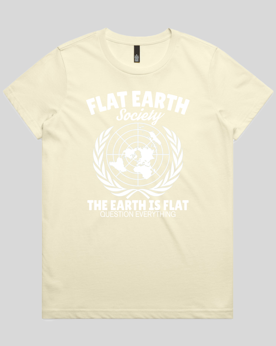 Flat Earth Society Women's Tee