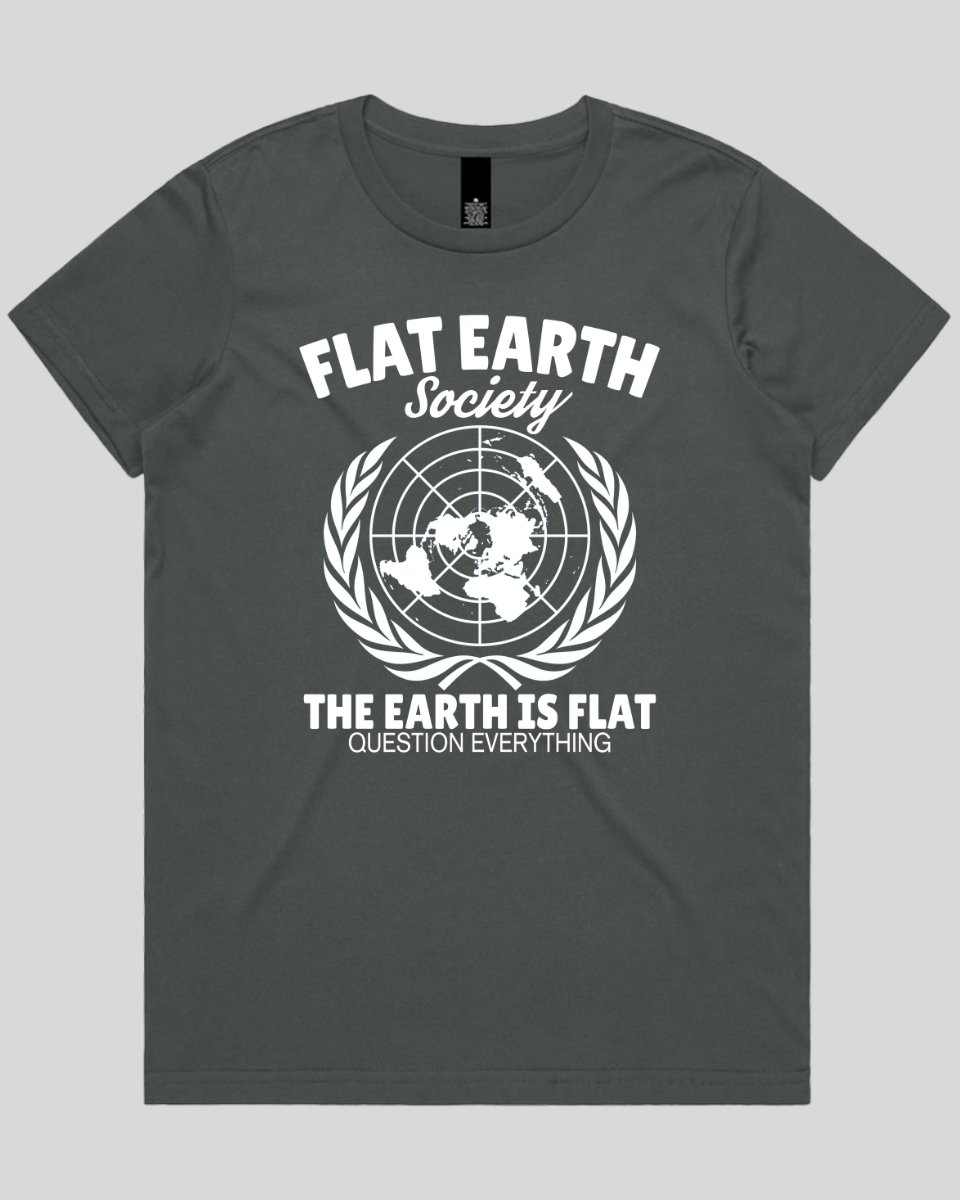 Flat Earth Society Women's Tee