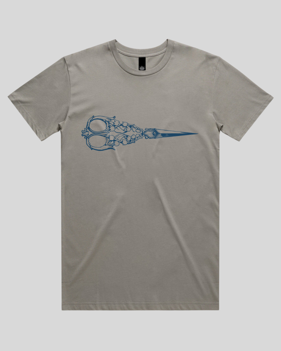 Flower Pattern Scissors Men's T-Shirt