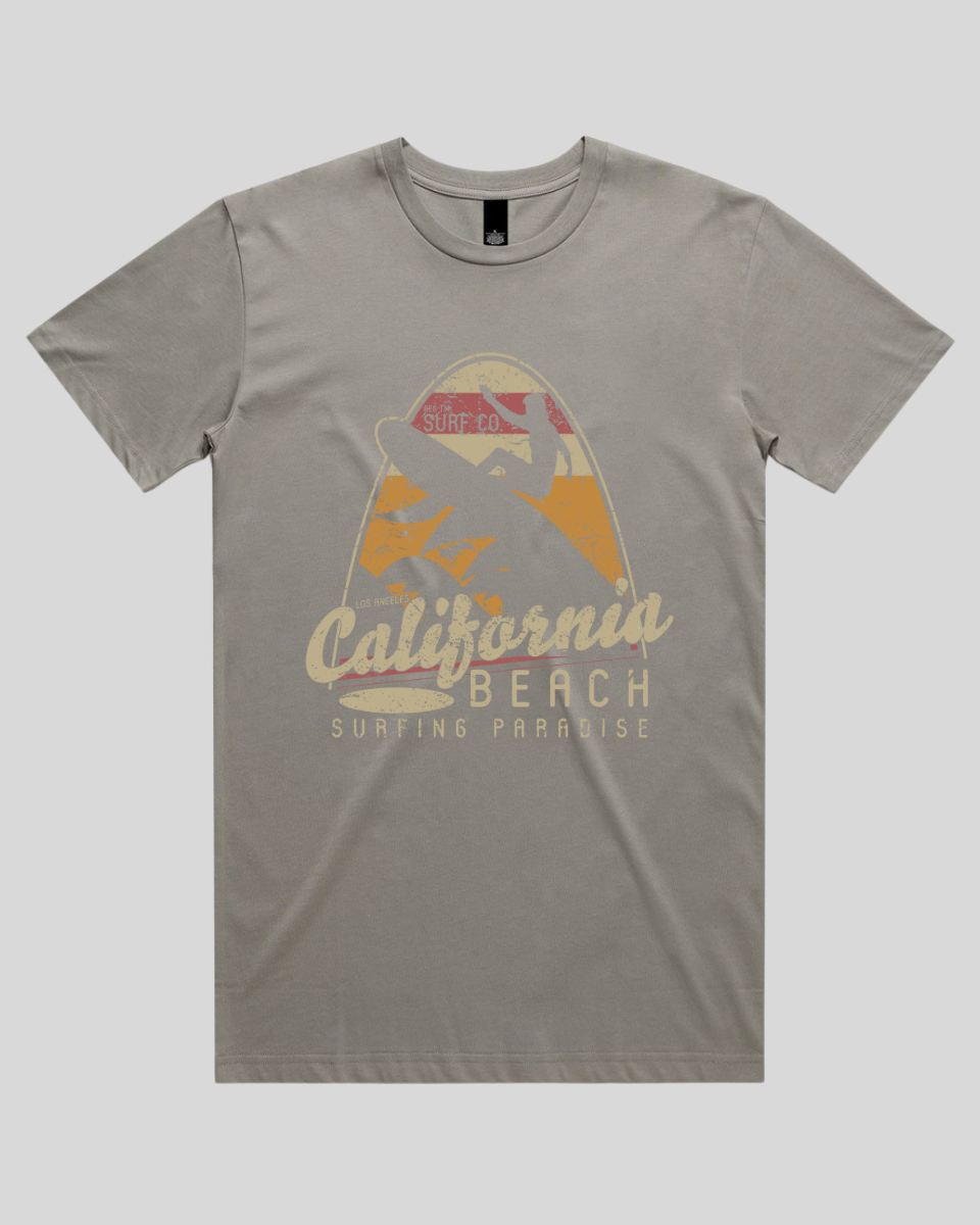 California Beach Surfing Paradise Men's T-Shirt