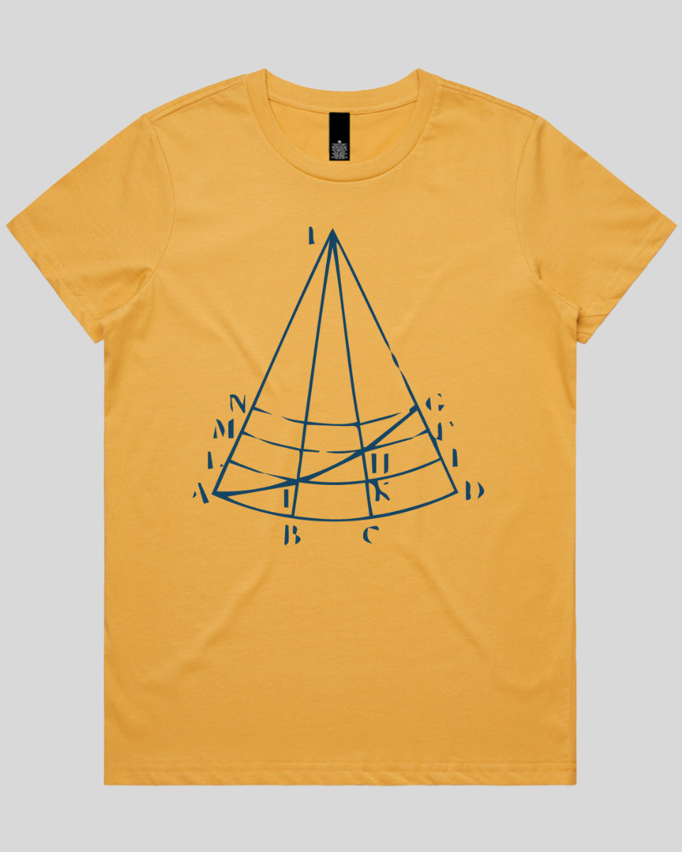 Mathematical Cone Ruler Women's Tee