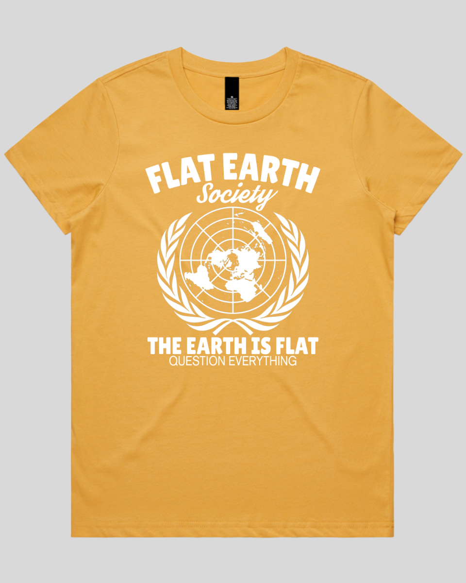 Flat Earth Society Women's Tee