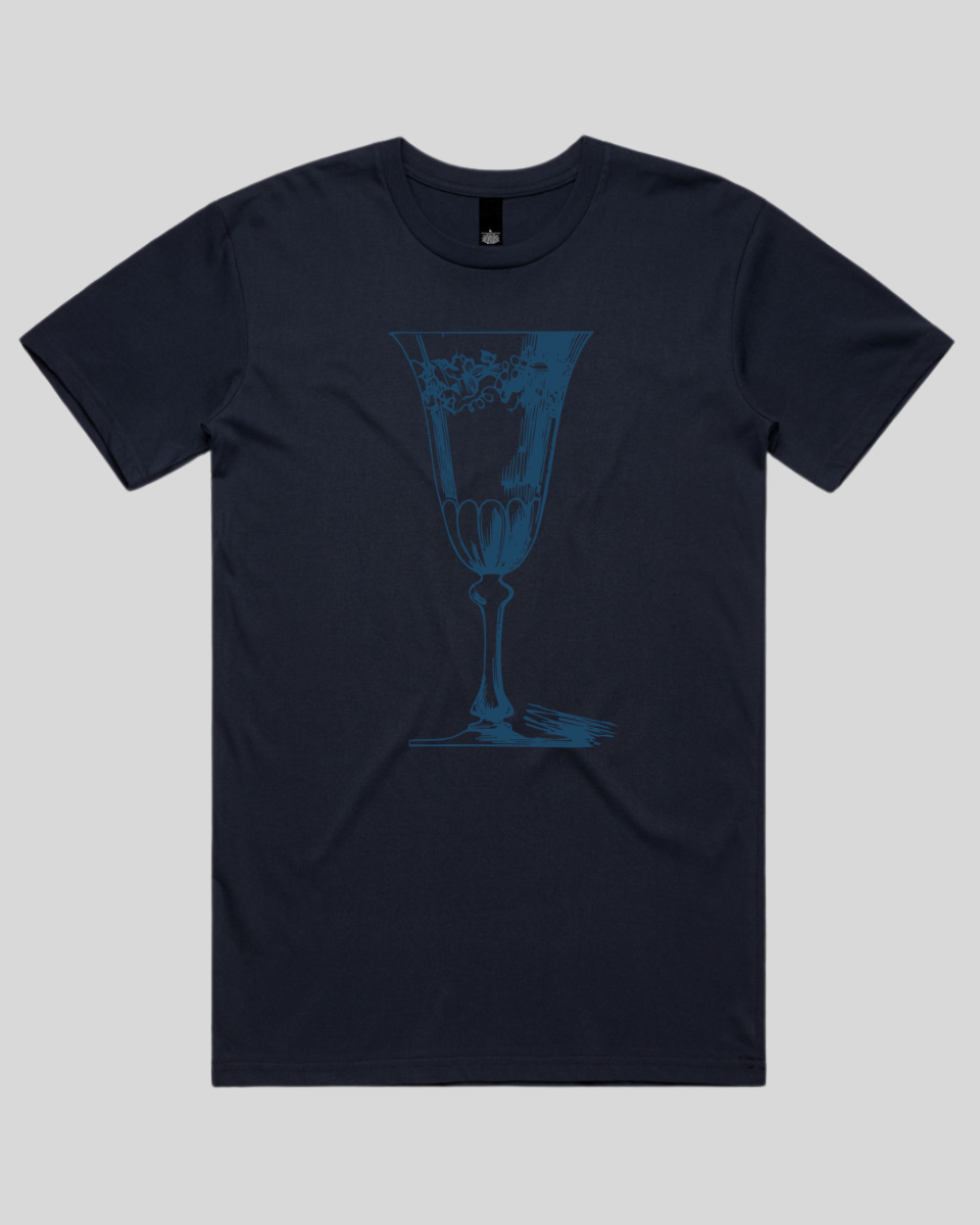 Vintage Wine Glass Men's T-Shirt
