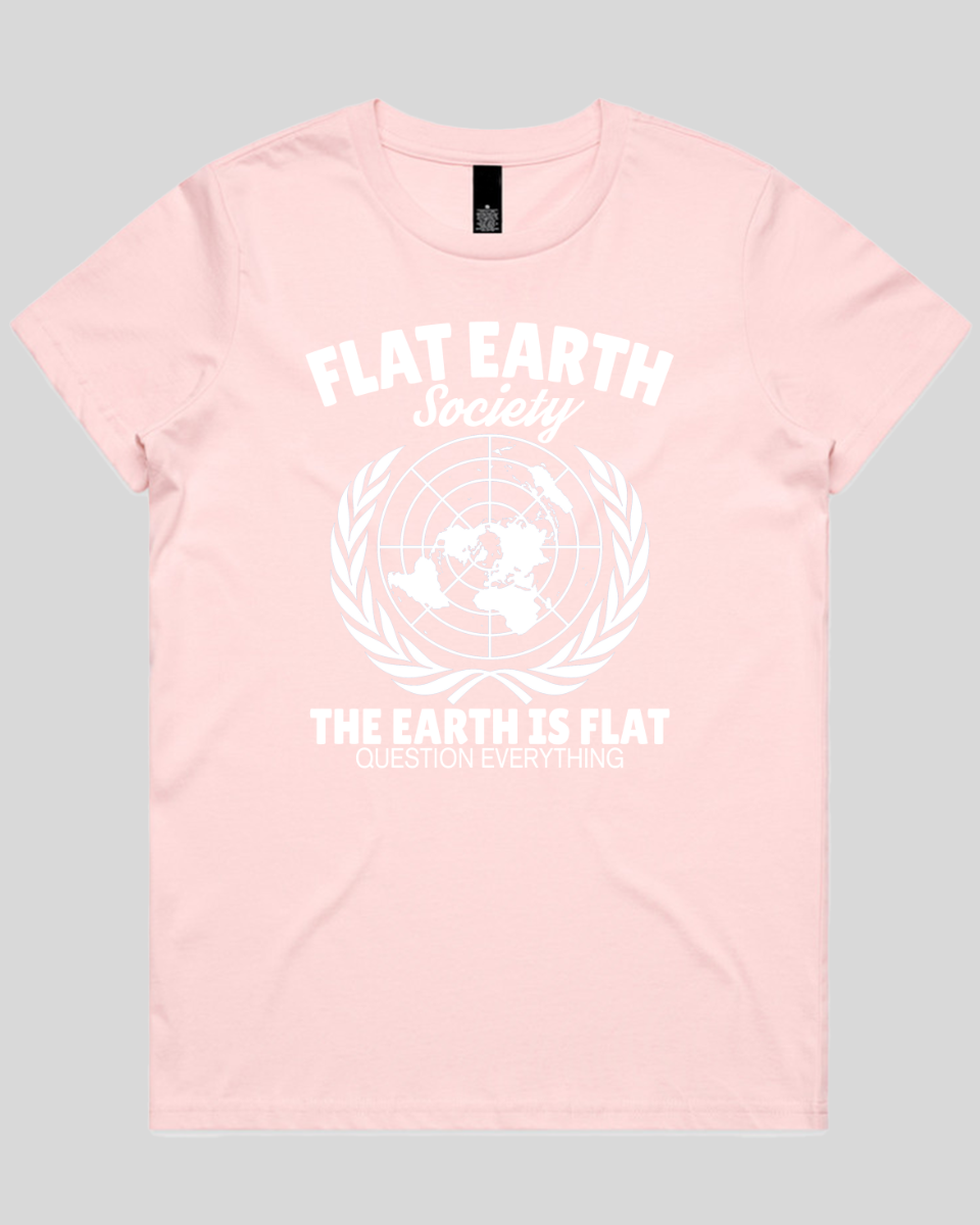 Flat Earth Society Women's Tee