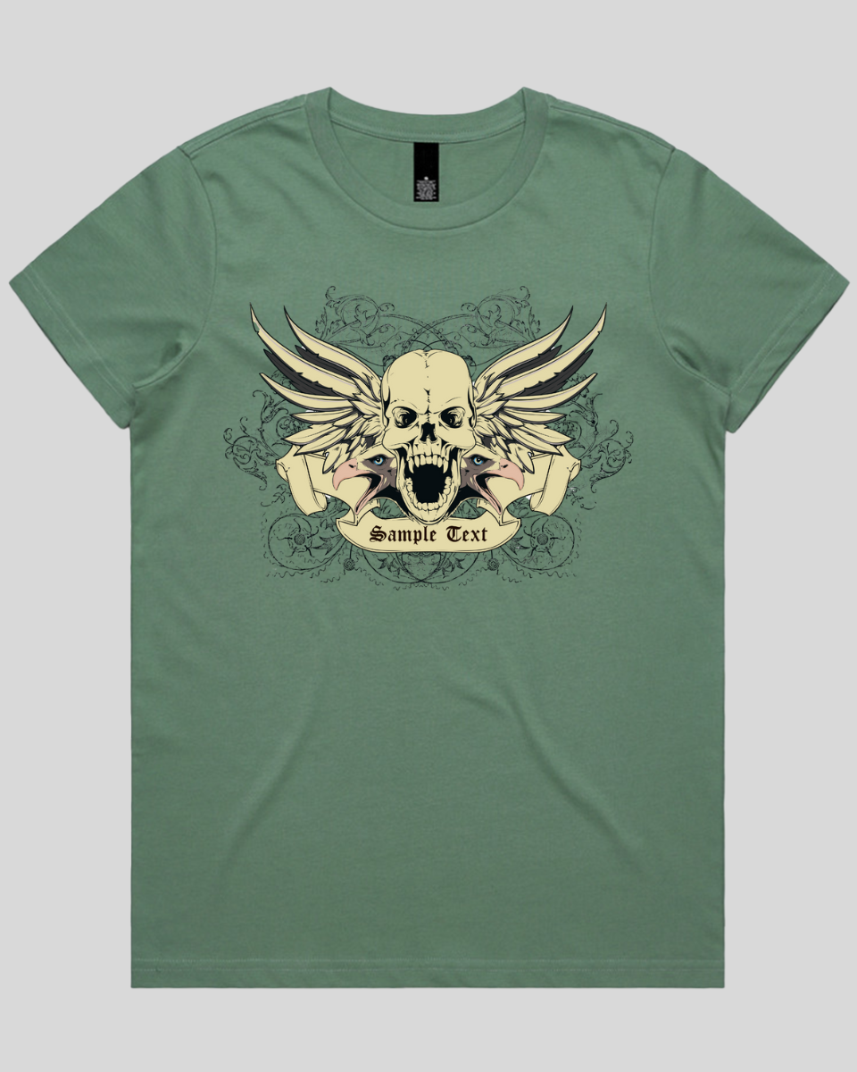 Wings of Vengeance Skull Women's Tee