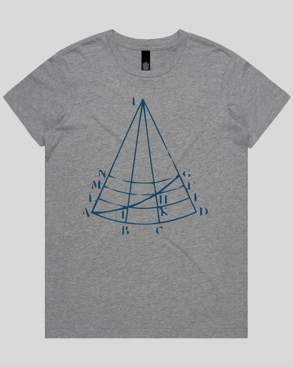 Mathematical Cone Ruler Women's Tee