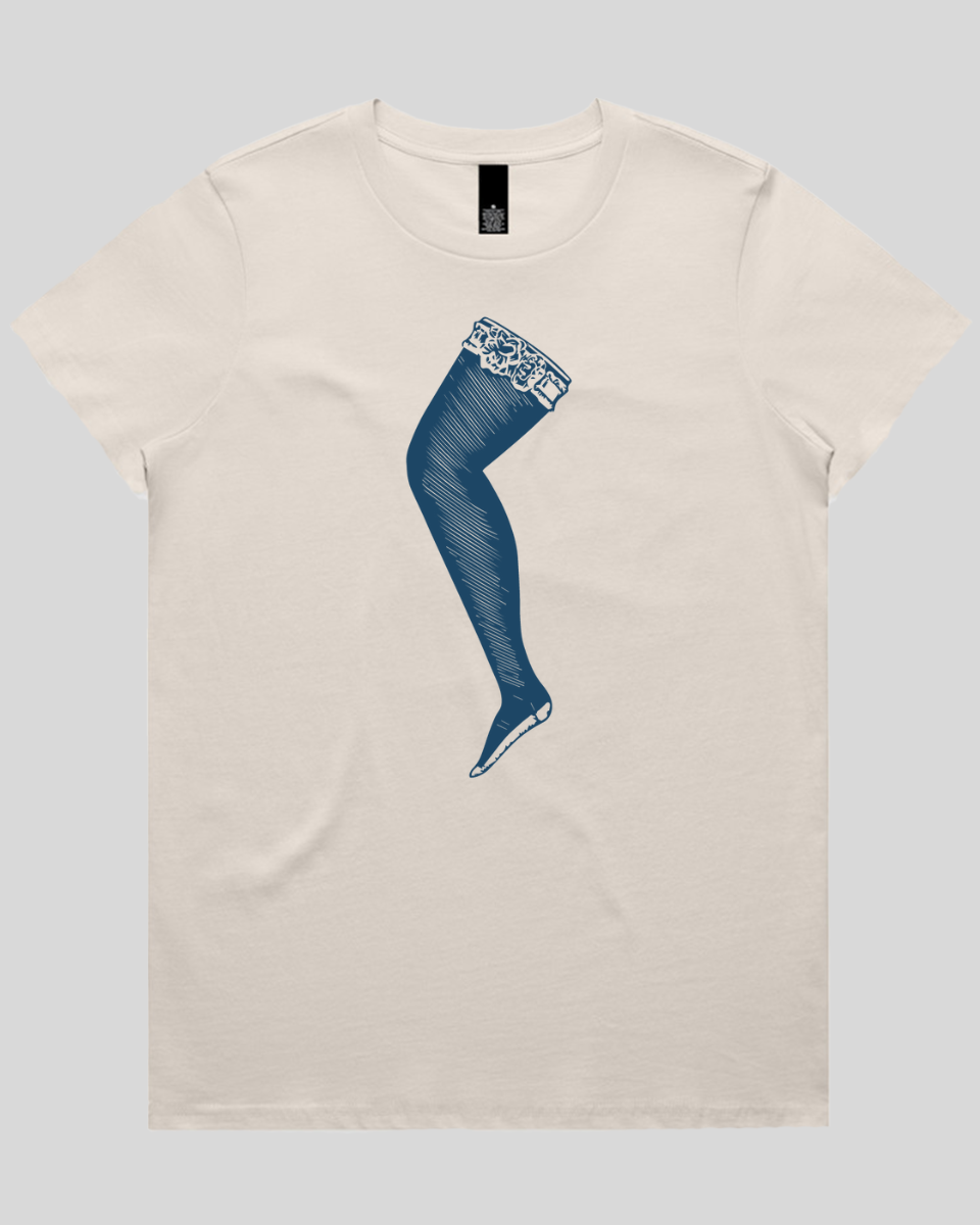 Lace Top Stocking Women's Tee