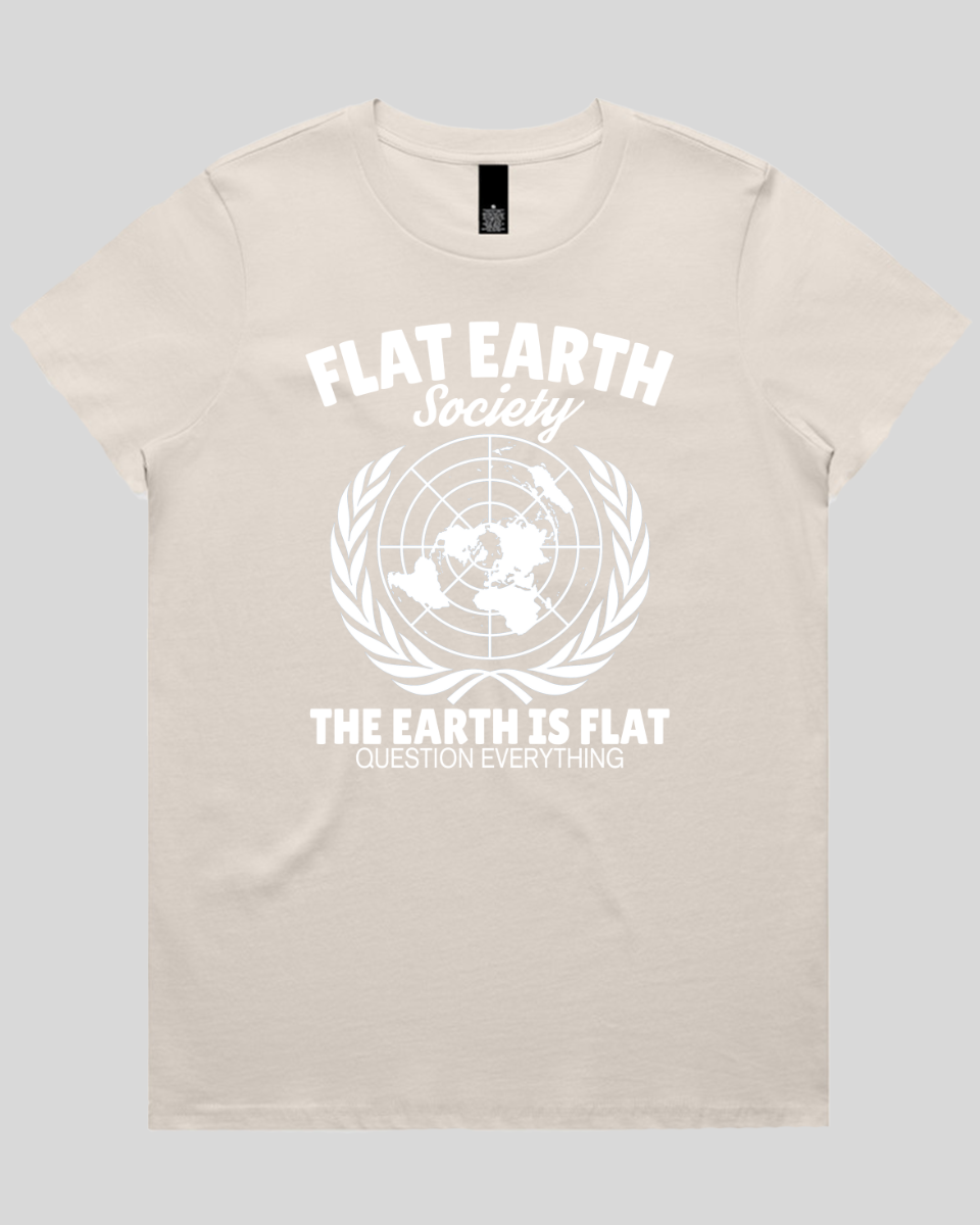 Flat Earth Society Women's Tee