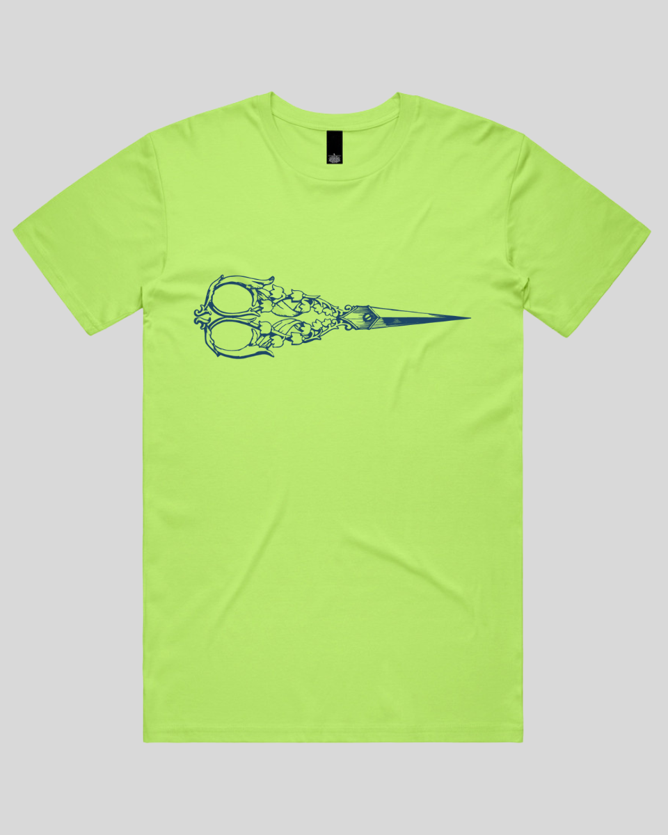 Flower Pattern Scissors Men's T-Shirt