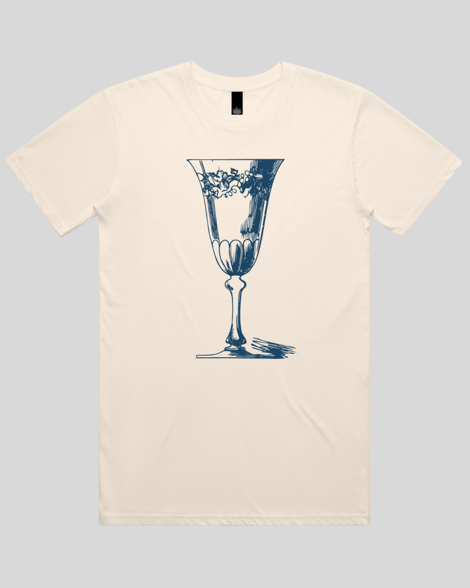 Vintage Wine Glass Men's T-Shirt