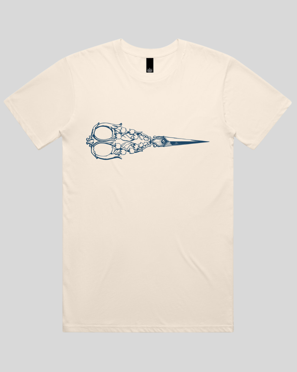 Flower Pattern Scissors Men's T-Shirt