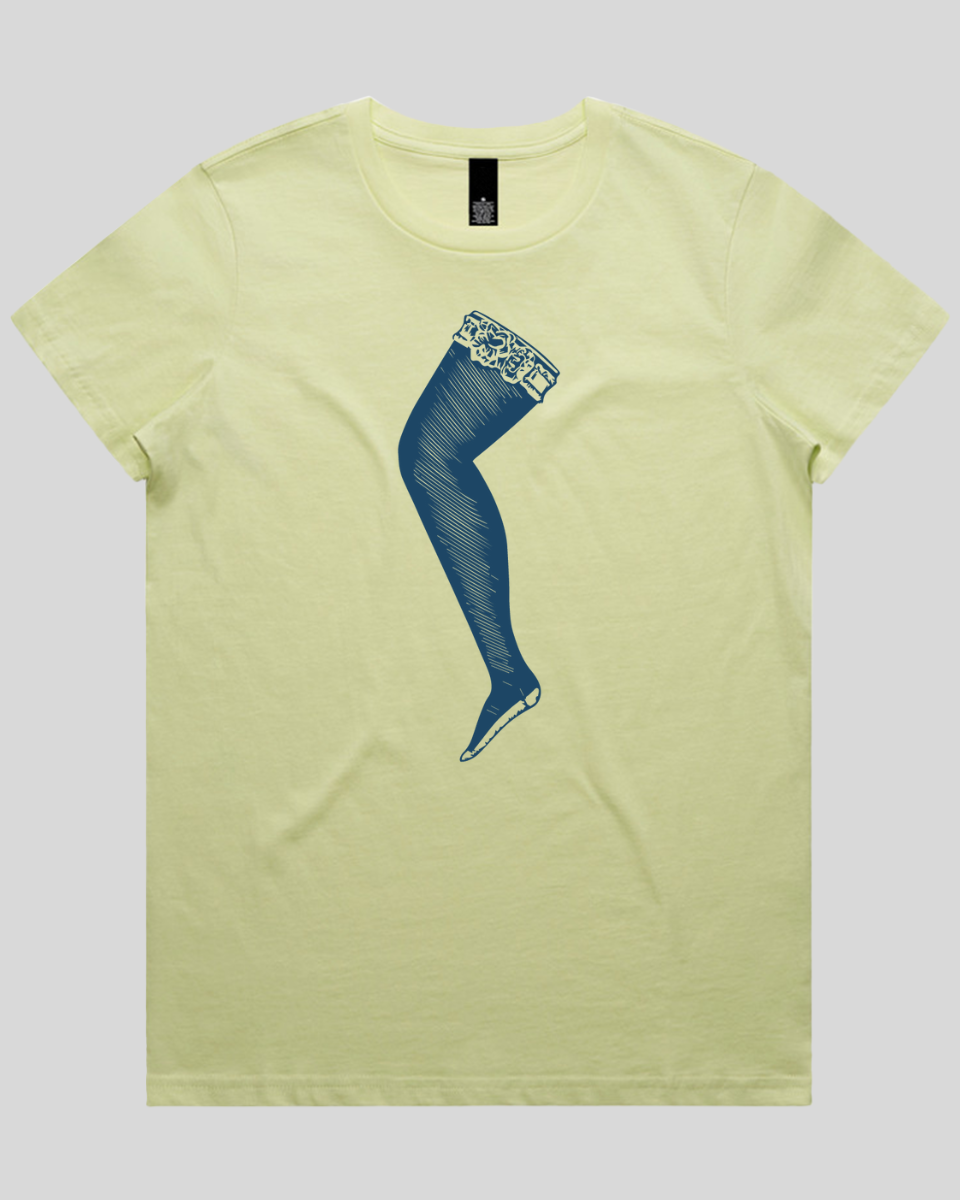 Lace Top Stocking Women's Tee