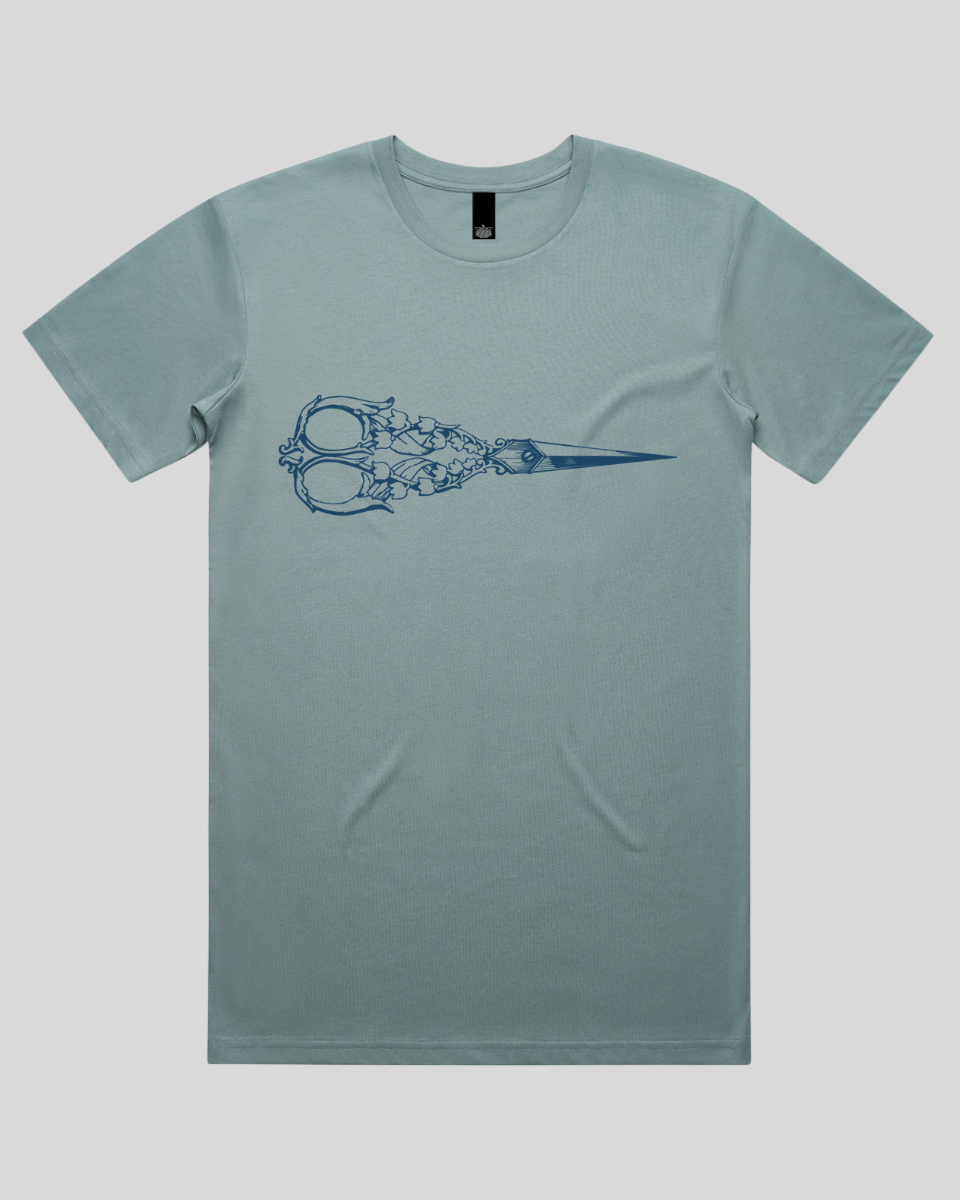 Flower Pattern Scissors Men's T-Shirt