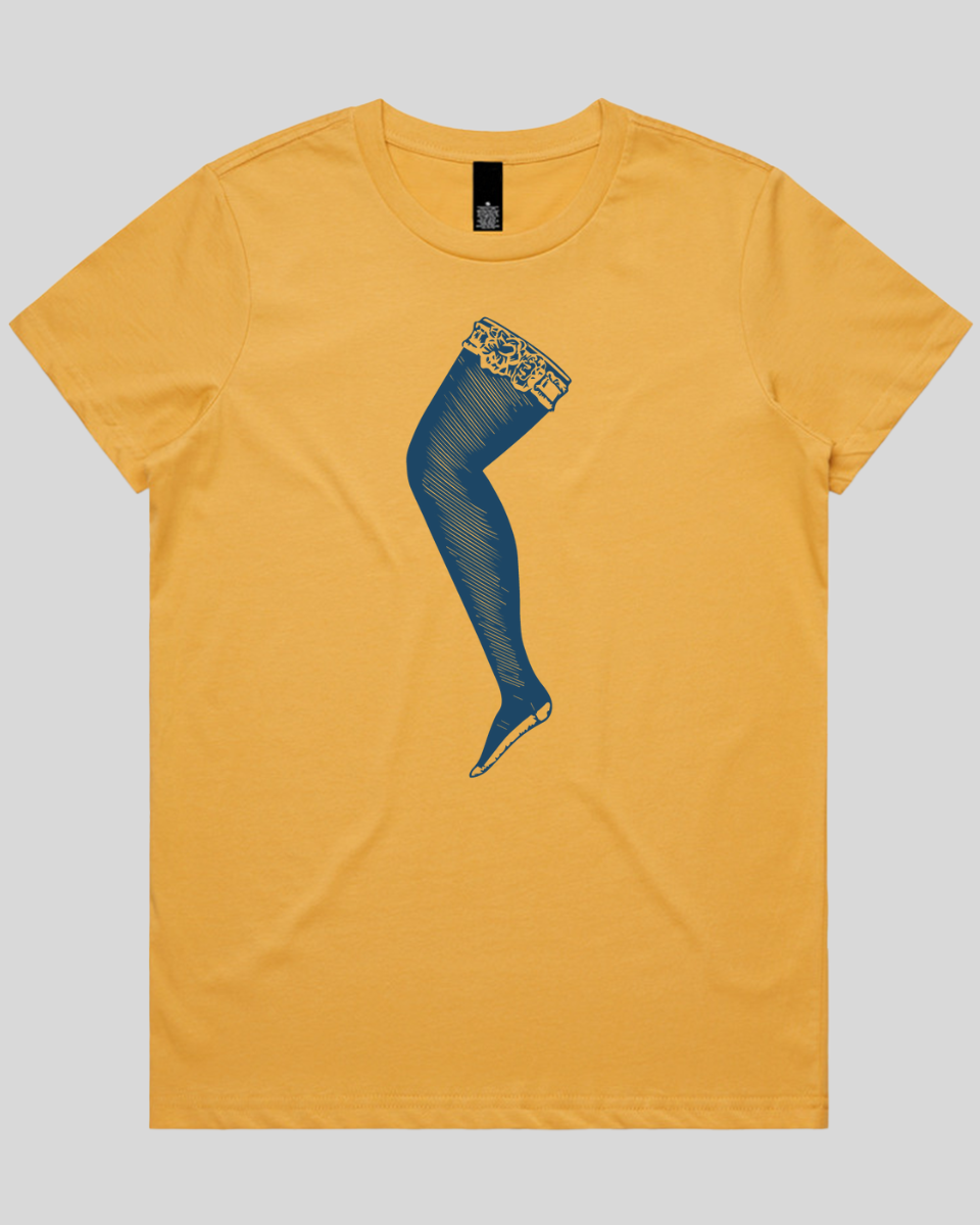 Lace Top Stocking Women's Tee