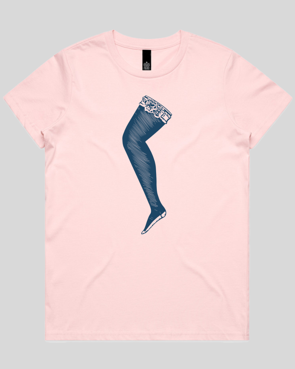 Lace Top Stocking Women's Tee