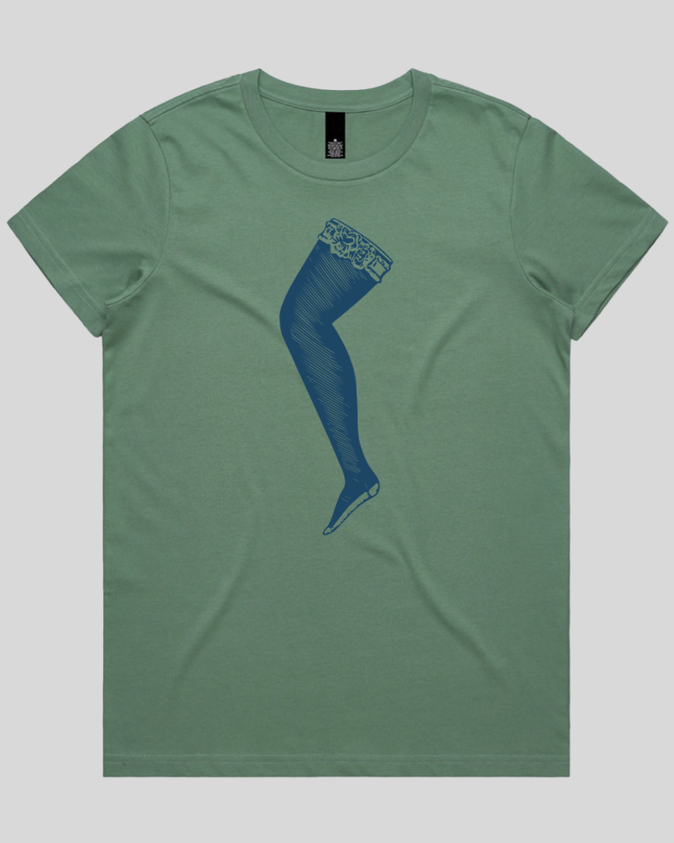 Lace Top Stocking Women's Tee
