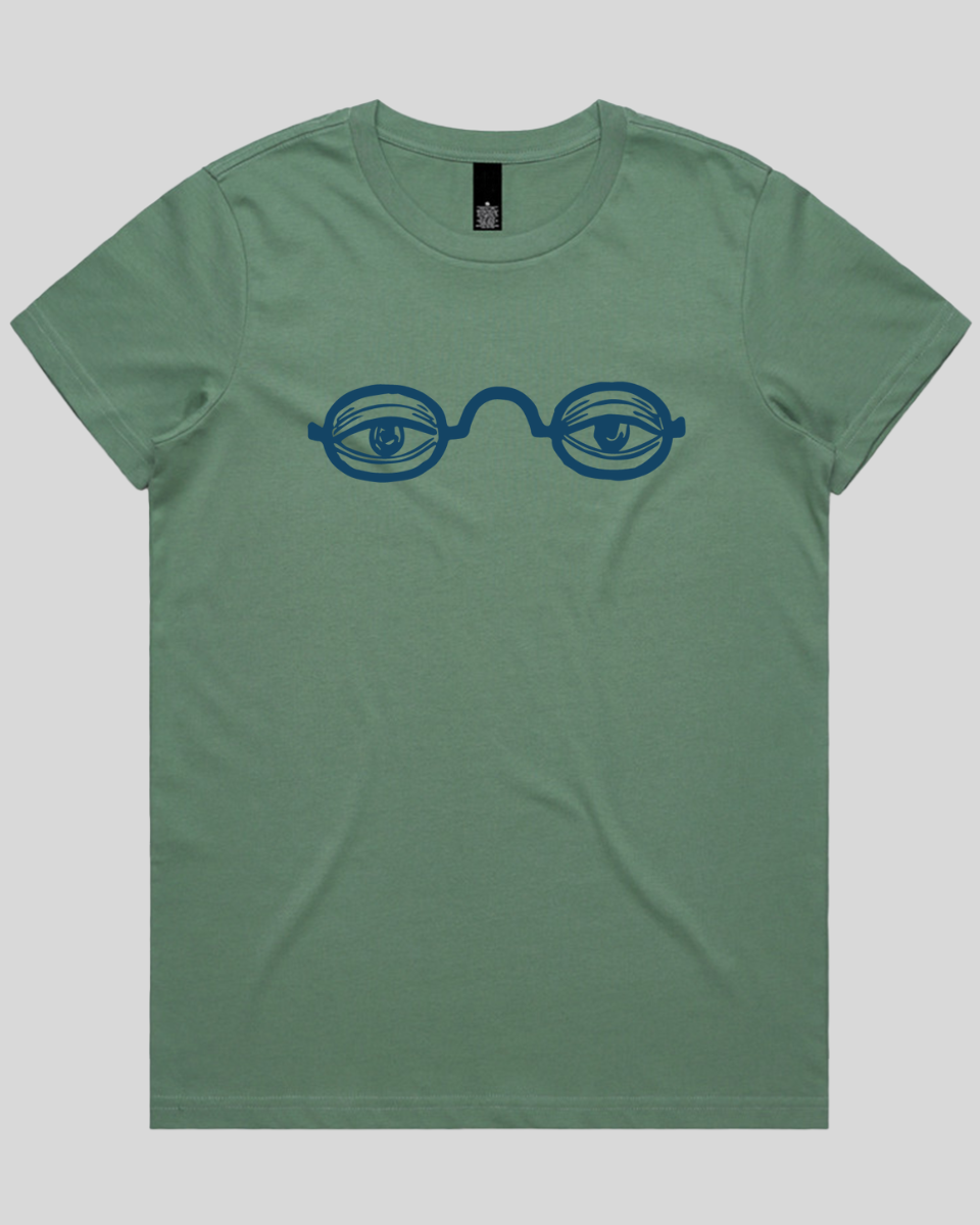 Eye Print Glasses Women's Tee