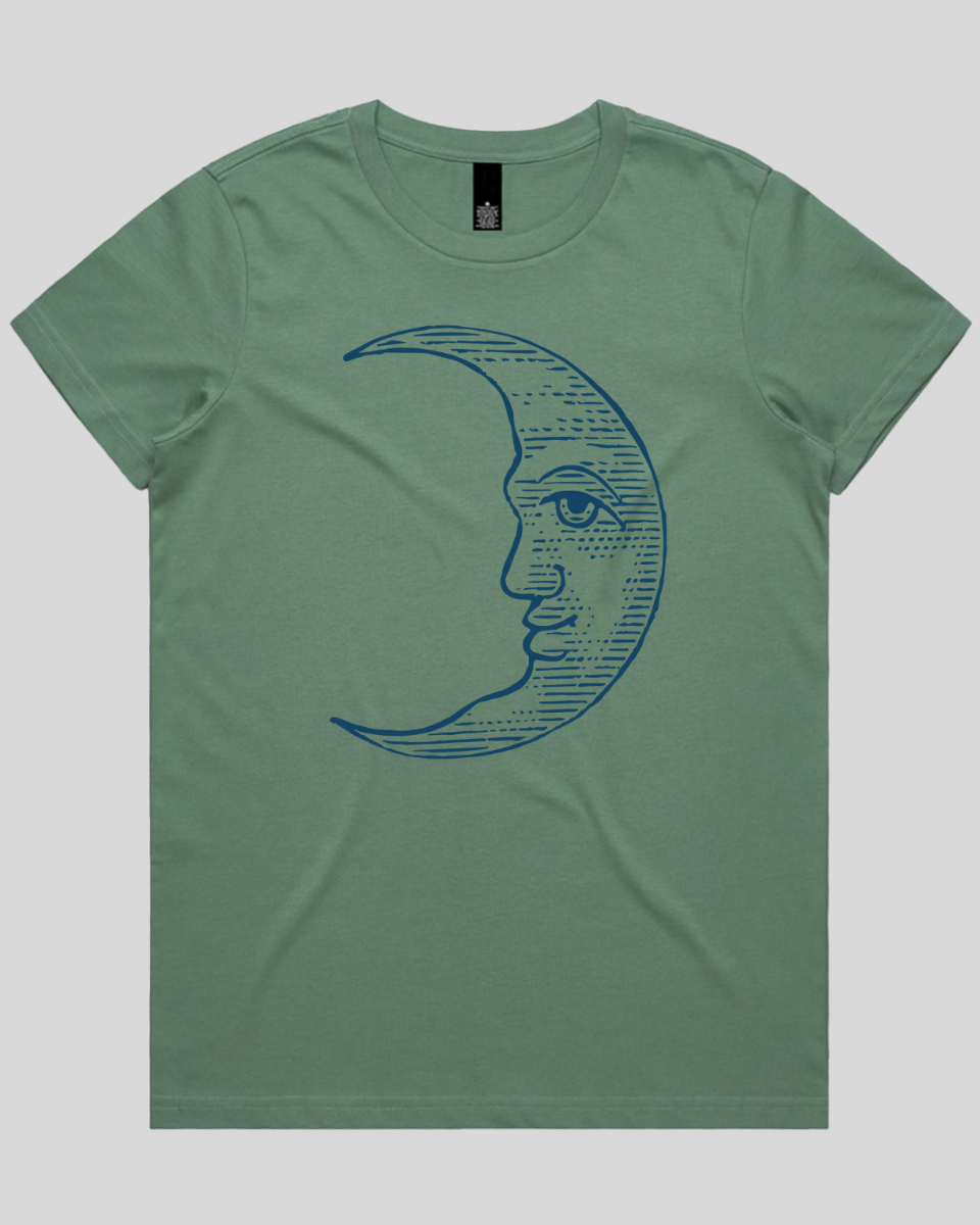 Celestial Moon Face Women's Tee