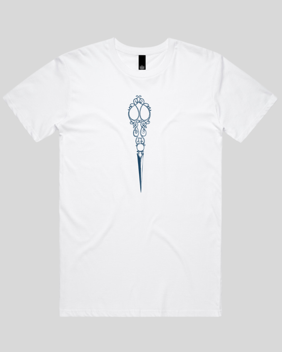 Victorian Scrollwork Scissors Men's T-Shirt