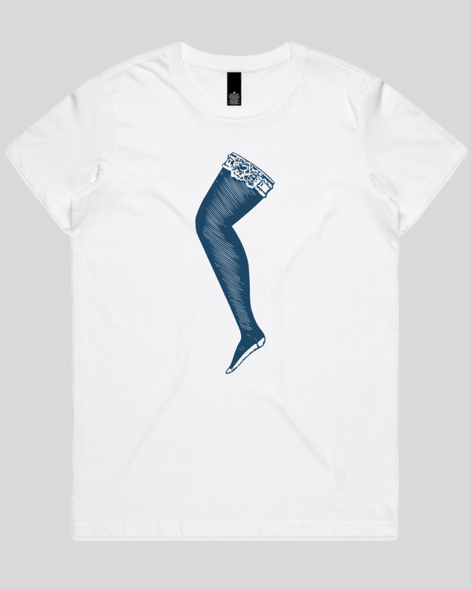 Lace Top Stocking Women's Tee